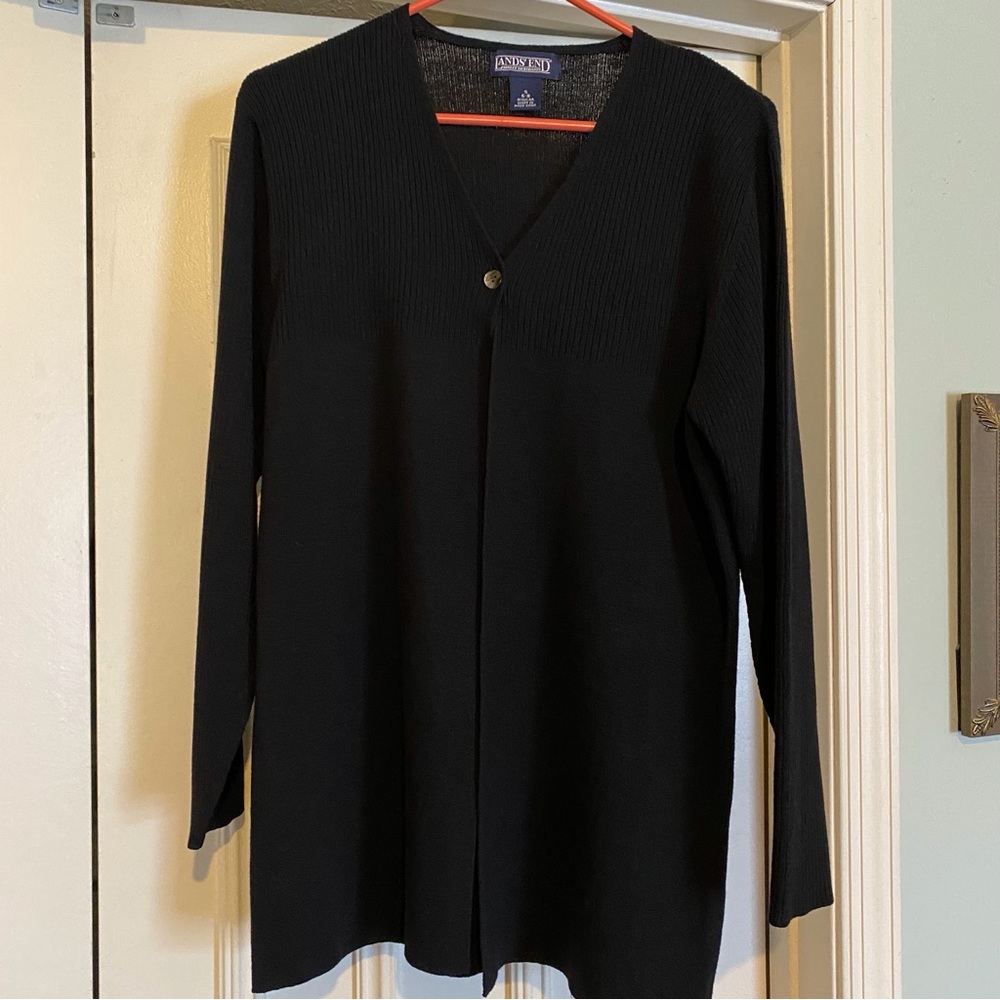 Lands’ End Cardigan and Skirt Set